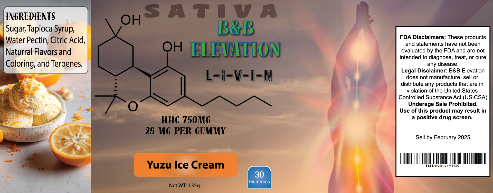 LIVIN – Yuzu Ice Cream (Sativa)